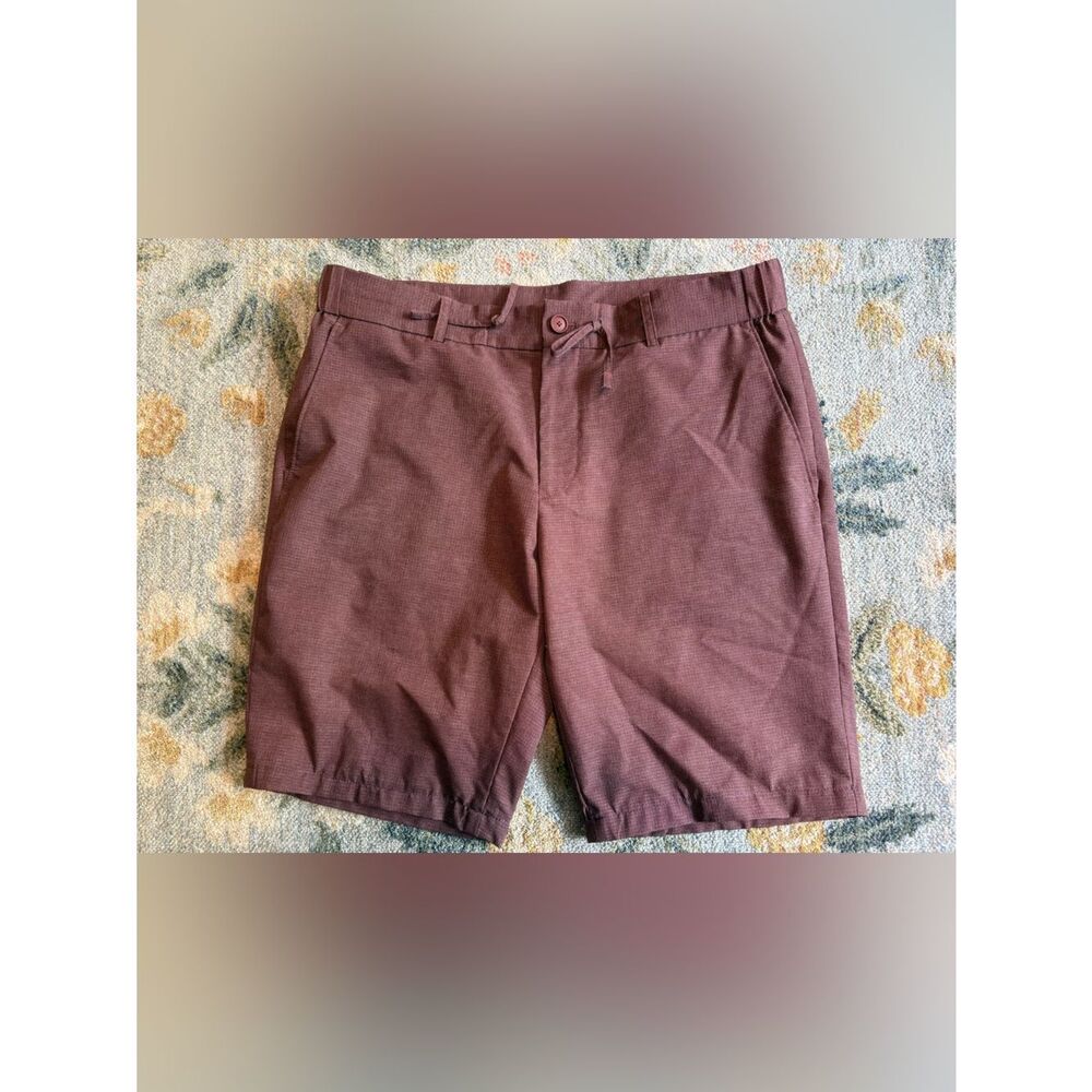 Hugo Boss Mens P Genius Slim Fit Short Burgundy 36 R